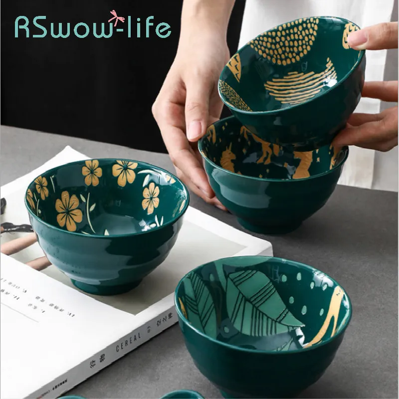 4.5 Inch Rice Bowl Ceramic Bowl Color Glaze Thread European Style Simple Household Small Soup Bowls Dessert Bowls For Kitchen
4.5 Inch Rice Bowl Ceramic Bowl Color Glaze Thread European Style Simple Household Small Soup Bowls Dessert Bowls For Kitchen