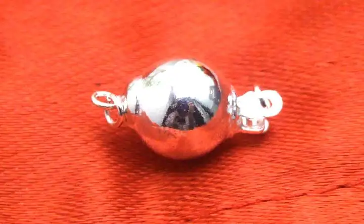 Qingmos 10mm Round Ball One String Sterling Silver (S925) Clasp Accessories for Jewelry Gp22
Qingmos 10mm Round Ball One String Sterling Silver (S925) Clasp Accessories for Jewelry Gp22