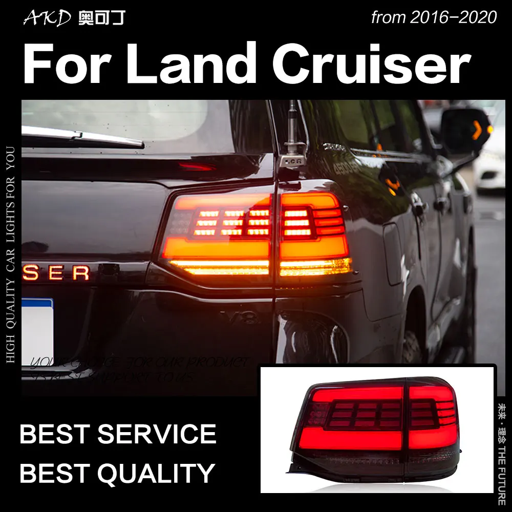 Car Styling for Toyota Land Cruiser Tail Light 2016-2020 LC200 LED Tail Lamp DRL taillight Signal Brake Reverse auto Accessories
Car Styling for Toyota Land Cruiser Tail Light 2016-2020 LC200 LED Tail Lamp DRL taillight Signal Brake Reverse auto Accessories