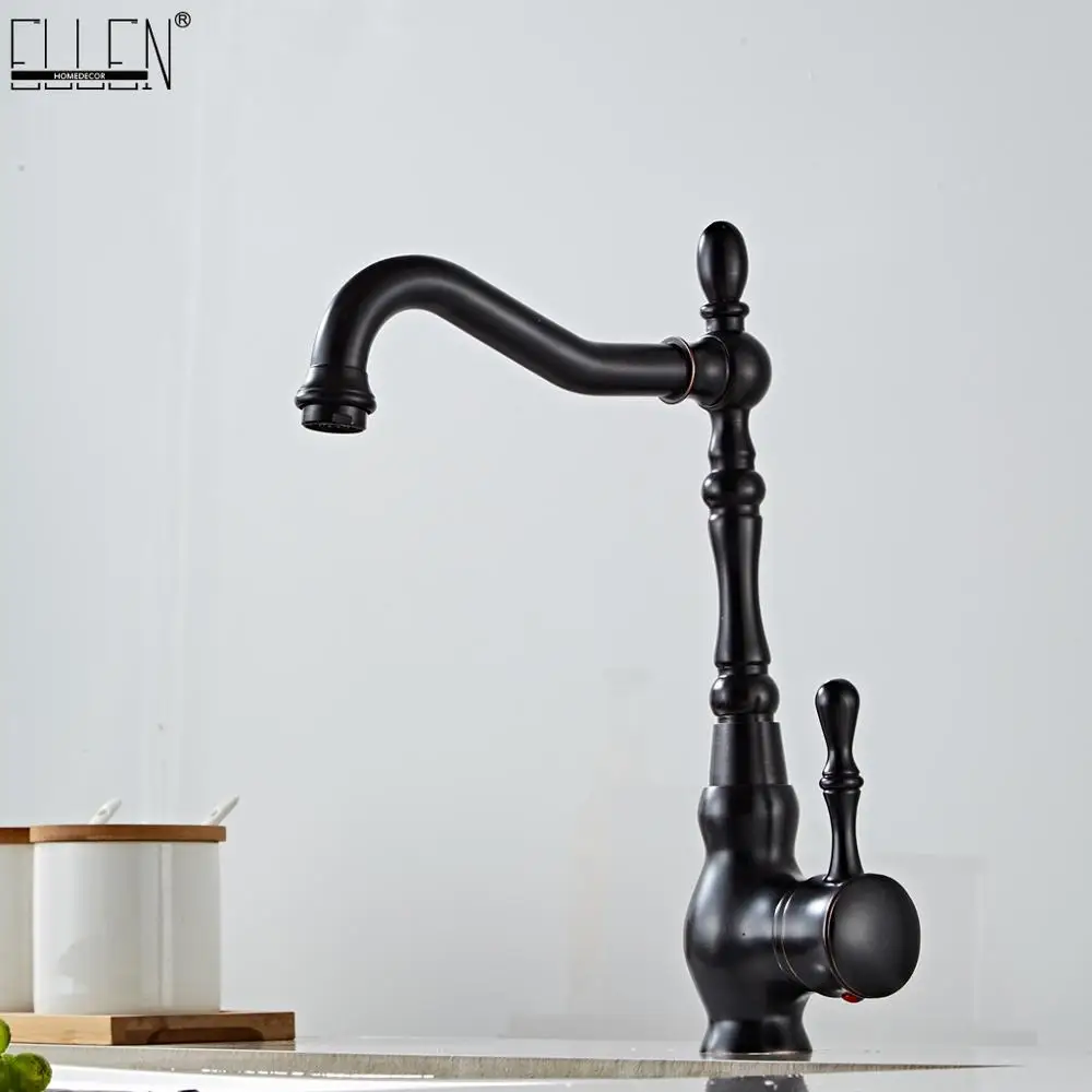 ELLEN Black Kitchen Faucet Swivel Kitchen Sinks Faucet 360 degree Rotating Kitchen Mixer Tap ELK271
ELLEN Black Kitchen Faucet Swivel Kitchen Sinks Faucet 360 degree Rotating Kitchen Mixer Tap ELK271