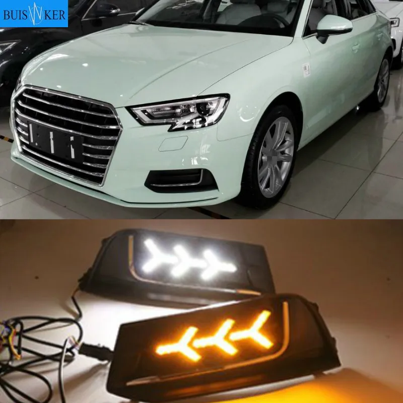 2pcs For Audi A3 2017-2019 Yellow Turn Signal Function Car DRL Waterproof 12V LED Daytime Running Light Fog Lamp Bulb
2pcs For Audi A3 2017-2019 Yellow Turn Signal Function Car DRL Waterproof 12V LED Daytime Running Light Fog Lamp Bulb