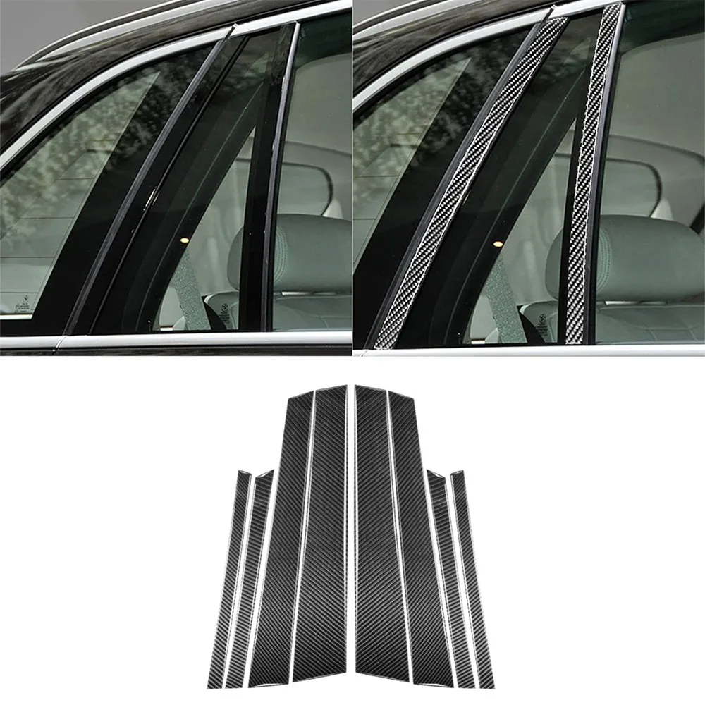 Car Carbon fiber B-pillar Sticker Cover, Window Pillar Decorative Cover for 2014-2018 BMW X6, F16
Car Carbon fiber B-pillar Sticker Cover, Window Pillar Decorative Cover for 2014-2018 BMW X6, F16