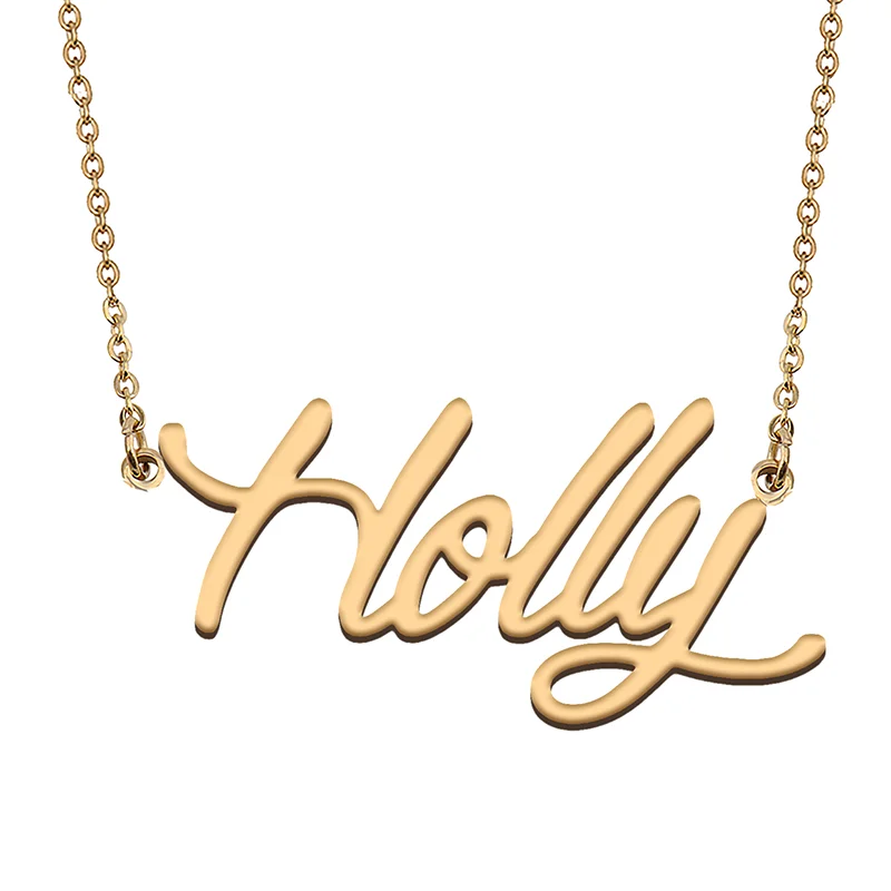Ожерелье с именем на заказ Holly, искусственное колье, персонализированные ювелирные изделия, подарок для женщин, девушек, подруг, рождественский подарок
Ожерелье с именем на заказ Holly, искусственное колье, персонализированные ювелирные изделия, подарок для женщин, девушек, подруг, рождественский подарок
