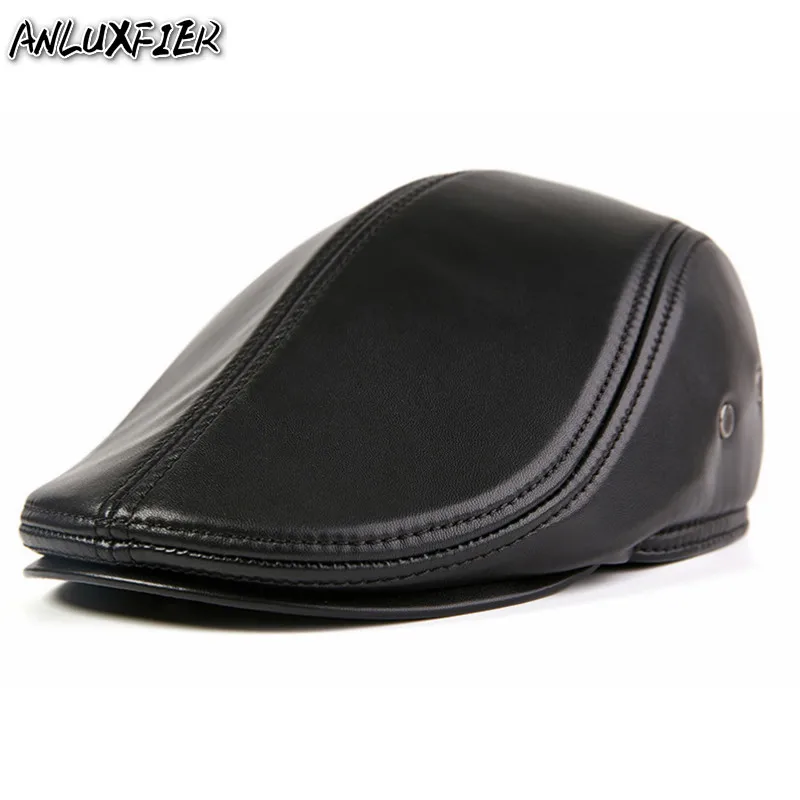 H260 Genuine Leather Visor Hat Male Sheepskin Fashion Cap Adult Warm Autumn Winter Ear Protection Hats Ear Protective Hats
H260 Genuine Leather Visor Hat Male Sheepskin Fashion Cap Adult Warm Autumn Winter Ear Protection Hats Ear Protective Hats