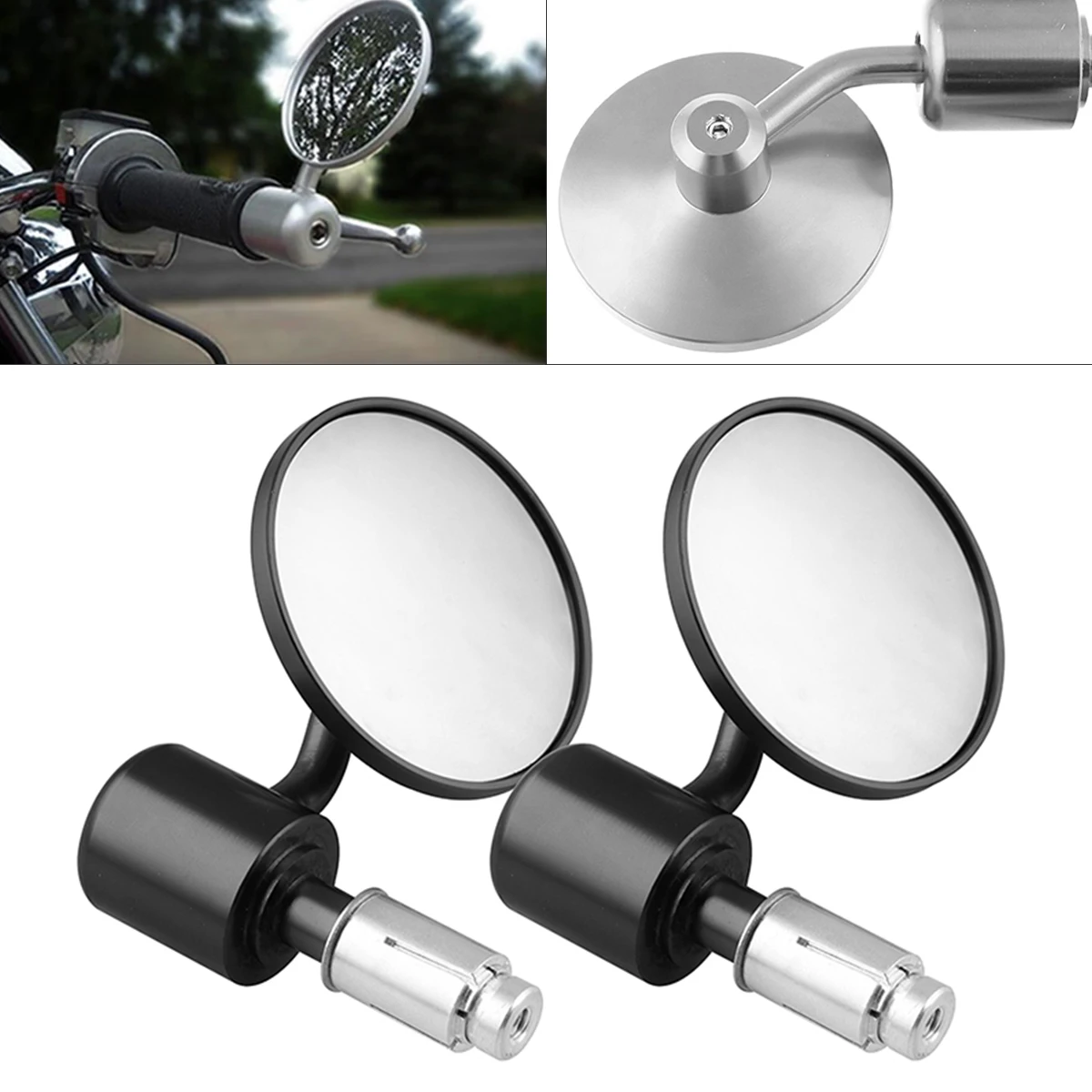 1 Pair Motorcycle Handlebar Mirror Rearview Mirror Round Handlebar Bar End RearView Mirrors Motorbike Side Mirror for Street Car
1 Pair Motorcycle Handlebar Mirror Rearview Mirror Round Handlebar Bar End RearView Mirrors Motorbike Side Mirror for Street Car