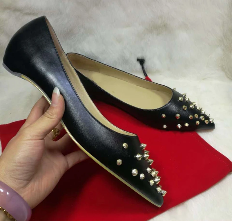 2019 Spikyshell New Rivets Spikes Women Casual Flats 32 Colors Shallow Pointed Toe Ladies Flat Shoes
2019 Spikyshell New Rivets Spikes Women Casual Flats 32 Colors Shallow Pointed Toe Ladies Flat Shoes