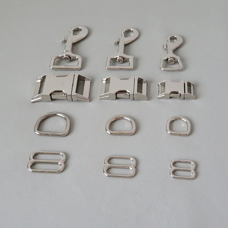 20Sets/Lot Inner 10mm 15mm 20mm 25mm Webbing Metal Buckle Carabiner D Ring Sider Hook For Cat Dog Collar Lobster Clasp Accessory
20Sets/Lot Inner 10mm 15mm 20mm 25mm Webbing Metal Buckle Carabiner D Ring Sider Hook For Cat Dog Collar Lobster Clasp Accessory