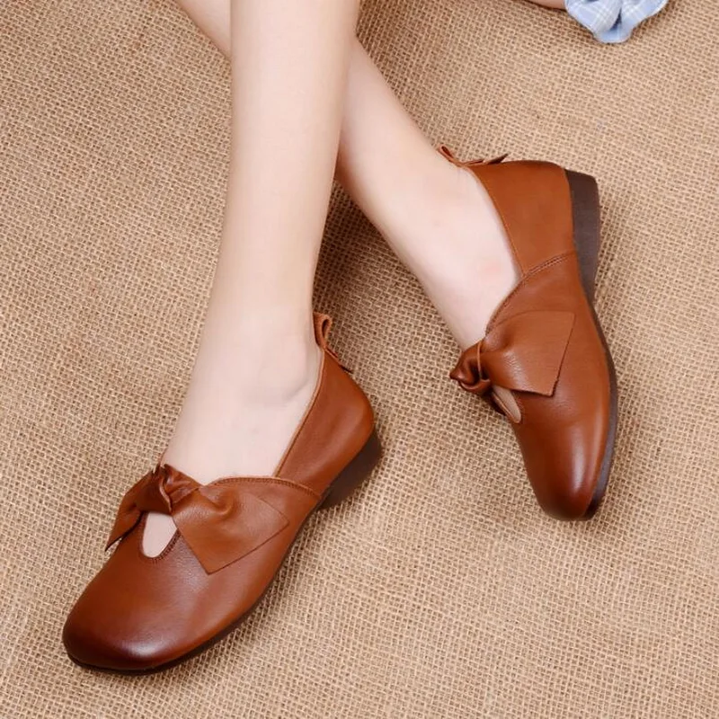 Women's Flats Handmade Shoes 2021 Spring Genuine Leather Ladies Shoe Flat Shoes Women Soft Bottom Retro Singles Shoes
Women's Flats Handmade Shoes 2021 Spring Genuine Leather Ladies Shoe Flat Shoes Women Soft Bottom Retro Singles Shoes