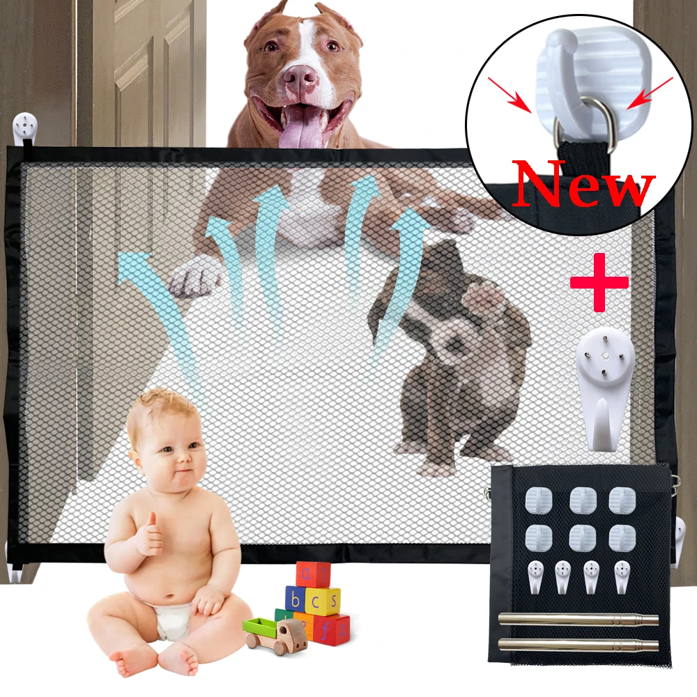 New Safety Mesh Dog Fence Pet Barrier Baby Safety Fence Magic Pet Gate For Room Door Dog Gate Pet Supplies Dropshipping
New Safety Mesh Dog Fence Pet Barrier Baby Safety Fence Magic Pet Gate For Room Door Dog Gate Pet Supplies Dropshipping