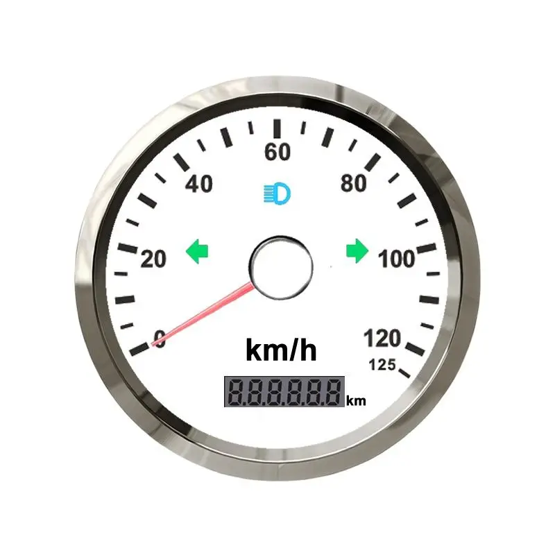 125km/h GPS Speedometer Boat Trucks Motorcycle Replacement Waterproof IP67 White 85mm Free Shipping!Silver Polished Steel Bezel
125km/h GPS Speedometer Boat Trucks Motorcycle Replacement Waterproof IP67 White 85mm Free Shipping!Silver Polished Steel Bezel