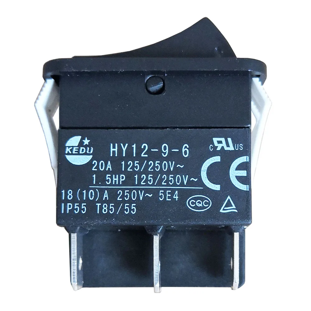 KEDU HY12-9-6 6 Pins Push Button On-On Rocker Switch Momentary Pushbutton Switches for Industry Electric Power Tools 125/250V
KEDU HY12-9-6 6 Pins Push Button On-On Rocker Switch Momentary Pushbutton Switches for Industry Electric Power Tools 125/250V