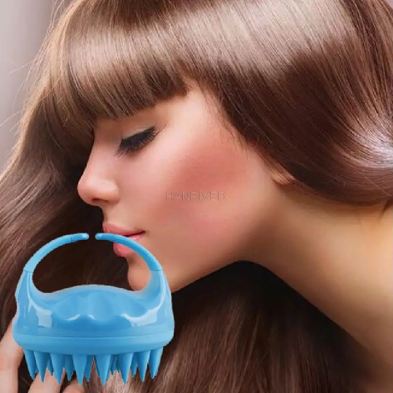 Hand-held large round silicone shampoo brush, scalp massage, hairdressing comb, head massager, massage comb
Hand-held large round silicone shampoo brush, scalp massage, hairdressing comb, head massager, massage comb