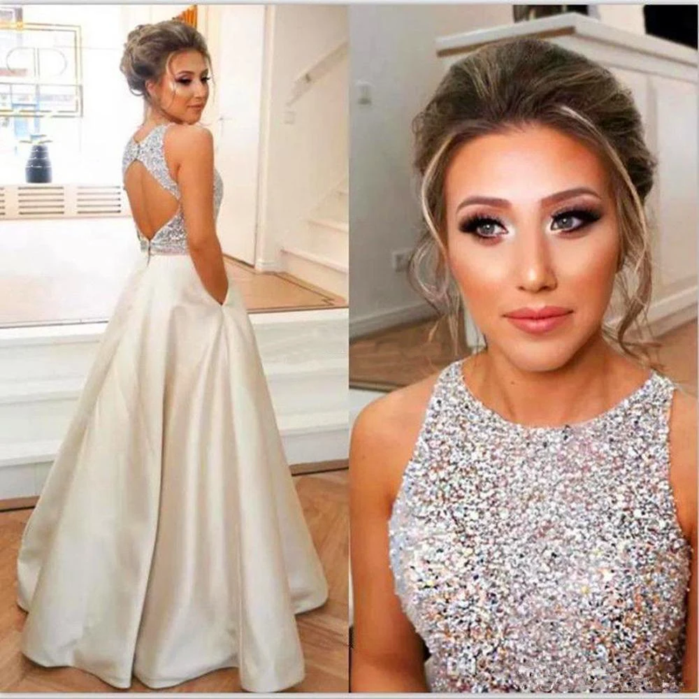 A Line Satin Formal Dresses New Prom Party Gown Plus Size Evening Dress O-Neck Sleeveless Floor-Length Beaded Custom Backless
A Line Satin Formal Dresses New Prom Party Gown Plus Size Evening Dress O-Neck Sleeveless Floor-Length Beaded Custom Backless