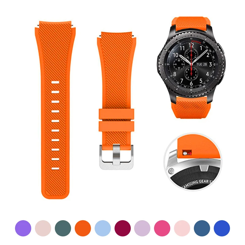 Silicone Strap For Samsung Galaxy Watch 3 45mm 46mm 22mm 20mm Sports Band For Gear S3 Active 2 Huawei Watch Correa Amazfit Bip
Silicone Strap For Samsung Galaxy Watch 3 45mm 46mm 22mm 20mm Sports Band For Gear S3 Active 2 Huawei Watch Correa Amazfit Bip