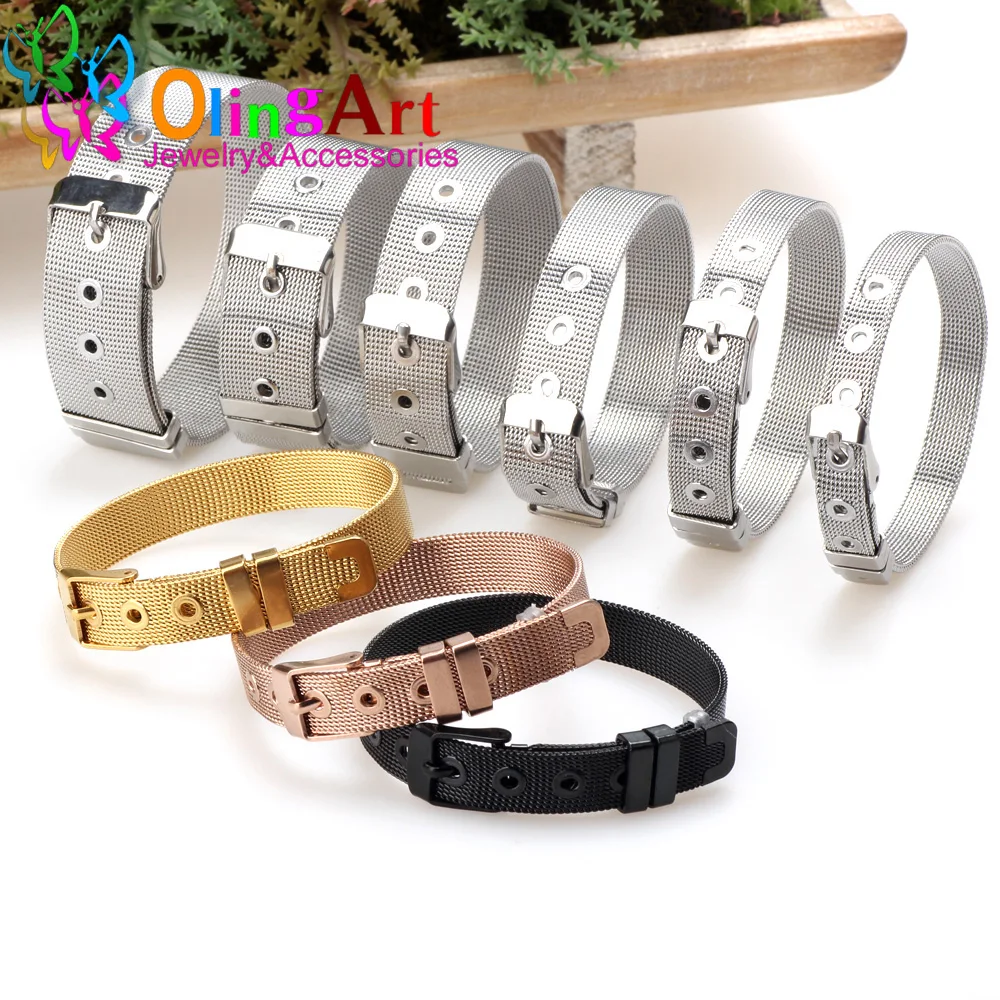 Stainless Steel Mesh Charm Mesh Bracelet Simple Adjustable Bangle Silver color/Black 8/10/12/14/16/18mm Women Jewelry making
Stainless Steel Mesh Charm Mesh Bracelet Simple Adjustable Bangle Silver color/Black 8/10/12/14/16/18mm Women Jewelry making
