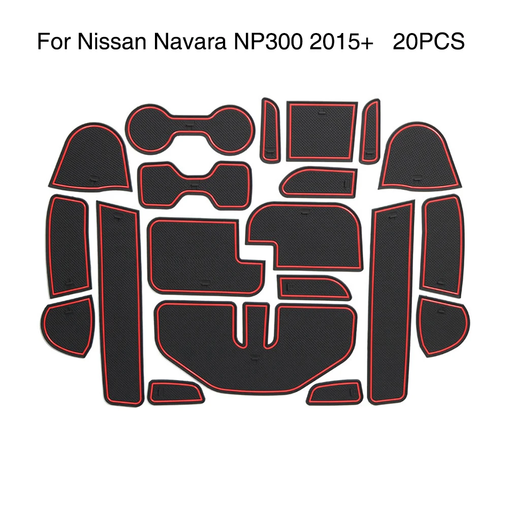Нескользящий коврик для дверных слотов для Nissan Navara / NP300 D23 2015 2016 2017 2018 2019 2020, подкладка для внутренних ворот, цвет красный, 20 шт.
Нескользящий коврик для дверных слотов для Nissan Navara / NP300 D23 2015 2016 2017 2018 2019 2020, подкладка для внутренних ворот, цвет красный, 20 шт.