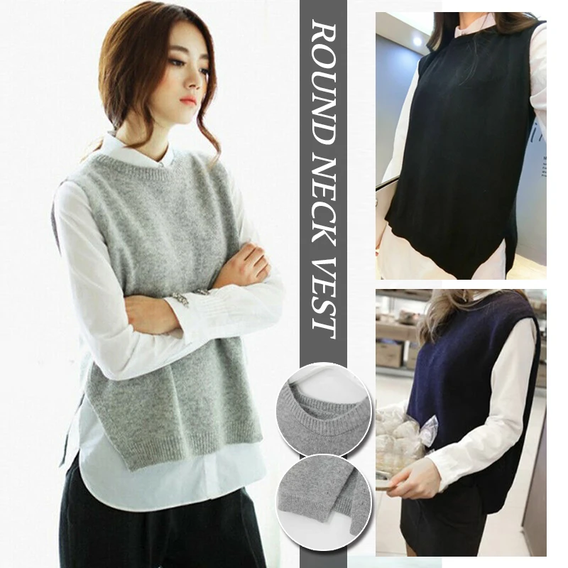 Woman Sweater Knitted Vest Elegant Back Slit Romantic Chic Autumn Winter Knitting Back Split Sweater Pullovers Tops
Woman Sweater Knitted Vest Elegant Back Slit Romantic Chic Autumn Winter Knitting Back Split Sweater Pullovers Tops