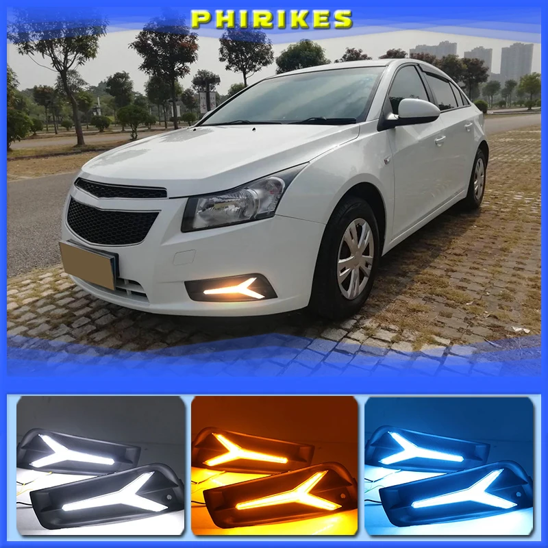 1 set 12V LED DRL Daytime Running Lights Daylight With turn signal Lamp For Chevrolet CRUZE 2009 2010 2011 2012 2013 2014
1 set 12V LED DRL Daytime Running Lights Daylight With turn signal Lamp For Chevrolet CRUZE 2009 2010 2011 2012 2013 2014