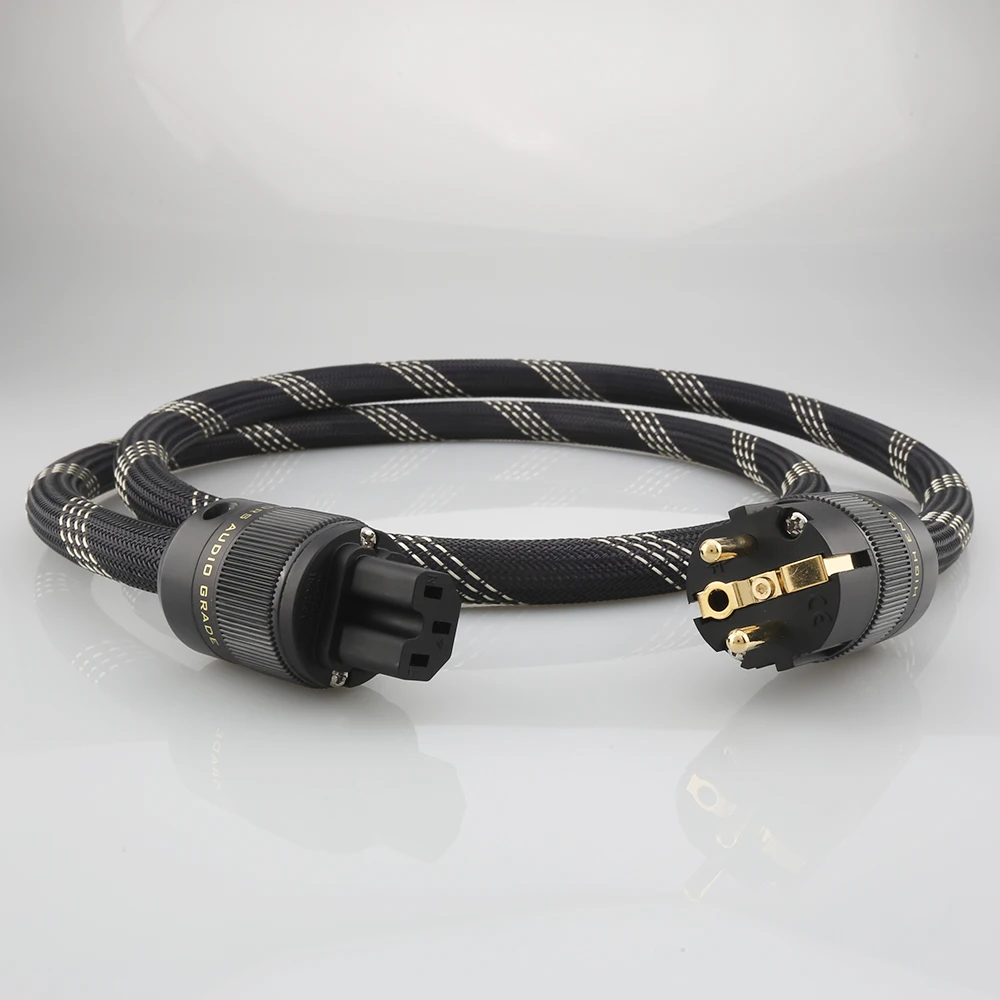 Высококачественный медный кабель питания P133 + DW30 HI-End Audio Класса OFC Schuko, Европейский шнур питания
Высококачественный медный кабель питания P133 + DW30 HI-End Audio Класса OFC Schuko, Европейский шнур питания