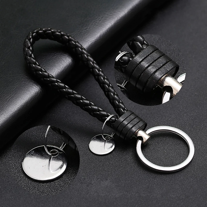 Universal Braided Leather Keychain Key Chain Ring for ford focus 2 3 Hyundai solaris i35 i25 Mazda 2 3 6 CX-5 Car Accessories
Universal Braided Leather Keychain Key Chain Ring for ford focus 2 3 Hyundai solaris i35 i25 Mazda 2 3 6 CX-5 Car Accessories