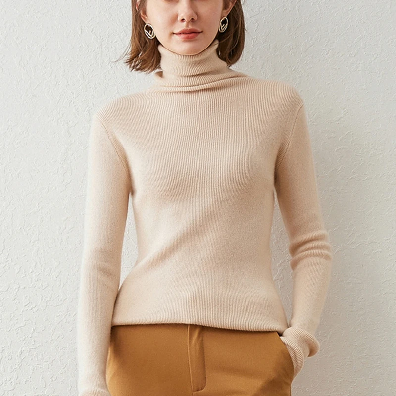 Women's Turtleneck Pullover Fall/winter Cashmere Sweater Women Pure Color Casual Long-sleeved Loose Pullover Bottoming
Women's Turtleneck Pullover Fall/winter Cashmere Sweater Women Pure Color Casual Long-sleeved Loose Pullover Bottoming