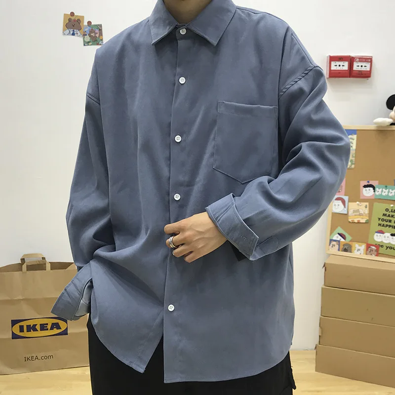 New Brand Couples Shirts Square Collar Men'S Clothing Long Sleeve Tops Spring Fall Casual Designer Solid Color Cardigan Fashion
New Brand Couples Shirts Square Collar Men'S Clothing Long Sleeve Tops Spring Fall Casual Designer Solid Color Cardigan Fashion