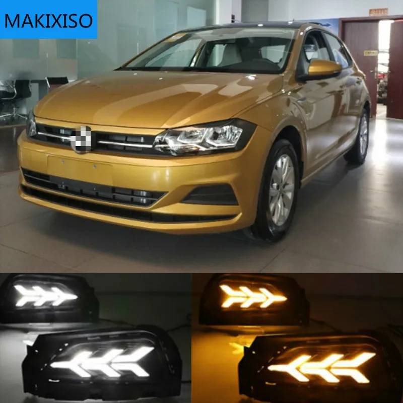 2PCS LED Daytime Running Light For For Volkswagen Polo 2018 2019 Dynamic Yellow Turn Signal 12V DRL Fog Lamp Decoration
2PCS LED Daytime Running Light For For Volkswagen Polo 2018 2019 Dynamic Yellow Turn Signal 12V DRL Fog Lamp Decoration