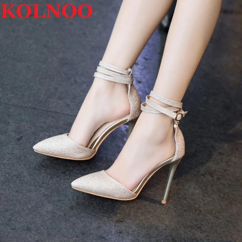 KOLNOO New Handmade Ladies High Heels Pumps Buckle Ankle Strap Nubuck Leather Two-Pieces Evening Party Prom Fashion Court Shoes
KOLNOO New Handmade Ladies High Heels Pumps Buckle Ankle Strap Nubuck Leather Two-Pieces Evening Party Prom Fashion Court Shoes