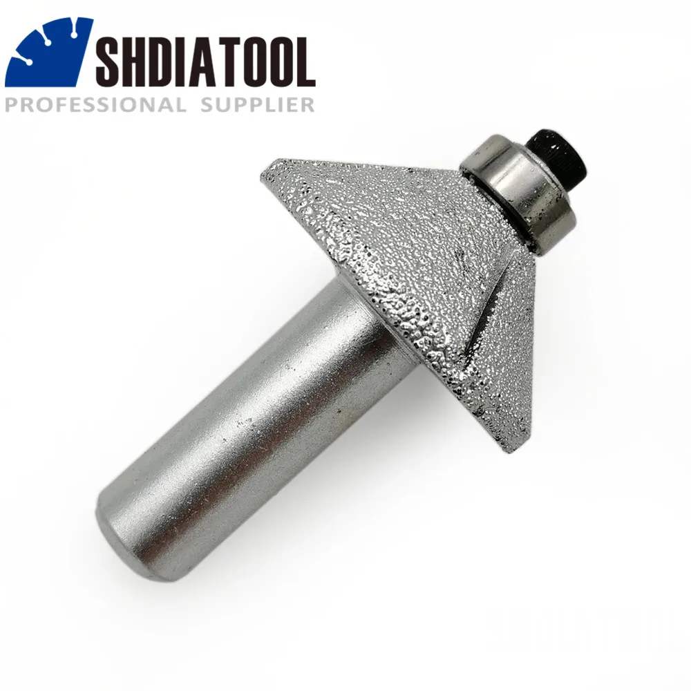 SHDIATOOL No.16 Cone Type With Bottom Bear Vacuum Brazed Diamond Router Bits For Stone 12.7mm Shank for Edge Profile Bits
SHDIATOOL No.16 Cone Type With Bottom Bear Vacuum Brazed Diamond Router Bits For Stone 12.7mm Shank for Edge Profile Bits