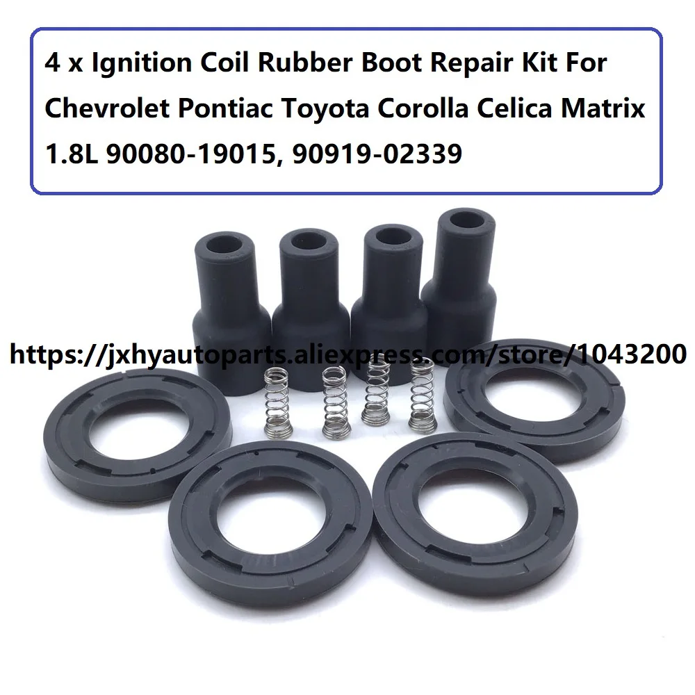 9091902339 Ignition Coil Rubber Boot Repair Kit for Chevrolet Pontiac Toyota Corolla Celica Matrix 1.8L 90080-19015, 90919-02339
9091902339 Ignition Coil Rubber Boot Repair Kit for Chevrolet Pontiac Toyota Corolla Celica Matrix 1.8L 90080-19015, 90919-02339