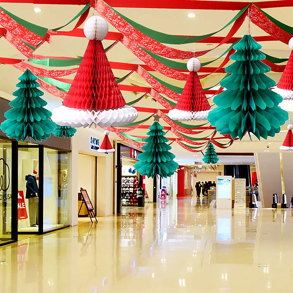 3PCS Honeycomb Paper Christmas Tree Hat Hanging Ornament Christmas Decoration Party DIY Decorations Xmas Pendant Drop Ornaments
3PCS Honeycomb Paper Christmas Tree Hat Hanging Ornament Christmas Decoration Party DIY Decorations Xmas Pendant Drop Ornaments