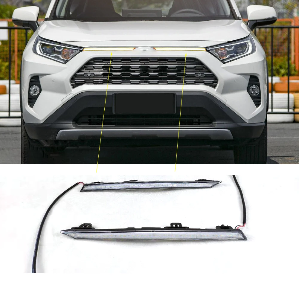 White Yellow Blue 3 Colors Car LED Daytime Running Lights Running Yellow LED Daylight DRL for TOYOTA RAV4 2019 2020 Cover Lights
White Yellow Blue 3 Colors Car LED Daytime Running Lights Running Yellow LED Daylight DRL for TOYOTA RAV4 2019 2020 Cover Lights