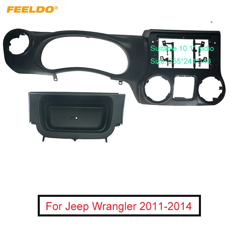 Автомобильная аудиопанель FEELDO 2Din, панель с рамкой для Jeep Wrangler 11-14, большой экран 10,1 дюйма, комплект крепления для CD/DVD плеера
Автомобильная аудиопанель FEELDO 2Din, панель с рамкой для Jeep Wrangler 11-14, большой экран 10,1 дюйма, комплект крепления для CD/DVD плеера