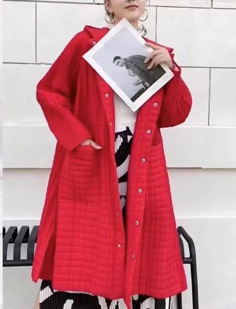 Miyake Pleated Spring Padded Coat 2024 Spring Wear New Fashion Hooded Warm Long High Quality Coat Windbreaker WomenFast Delivery
Miyake Pleated Spring Padded Coat 2024 Spring Wear New Fashion Hooded Warm Long High Quality Coat Windbreaker WomenFast Delivery