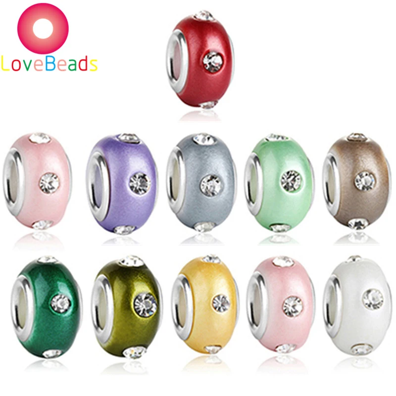 10 Pcs Color Round Loose Rhinestone Pave CZ Crystal Large Hole Silver Plated Beads Charms Fit Pandora Bracelet DIY Women Jewelry
10 Pcs Color Round Loose Rhinestone Pave CZ Crystal Large Hole Silver Plated Beads Charms Fit Pandora Bracelet DIY Women Jewelry