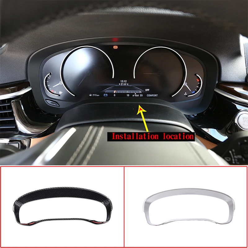 Car styling ABS Carbon Fiber/Chrome Dashboard Decoration Cover Sticker Trim Frame for BMW 5 Series G30 2017-2018 Car Accessories
Car styling ABS Carbon Fiber/Chrome Dashboard Decoration Cover Sticker Trim Frame for BMW 5 Series G30 2017-2018 Car Accessories