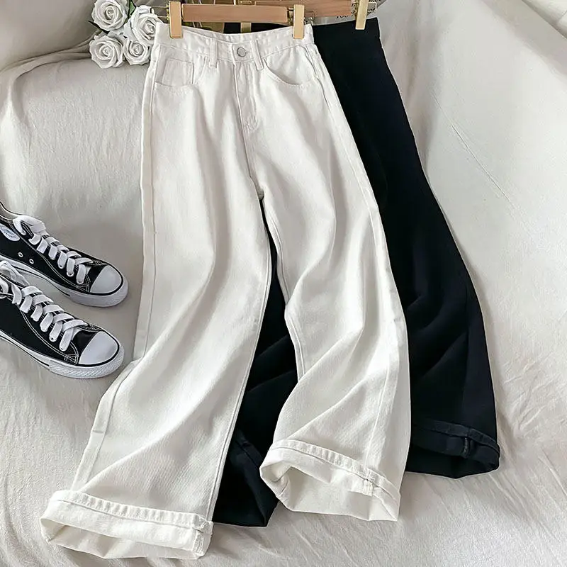 White Black Long Jeans Women Casual Streetwear Denim Pants For Women Thin Loose Large Size Straight Wide Leg Mom Jeans C7520
White Black Long Jeans Women Casual Streetwear Denim Pants For Women Thin Loose Large Size Straight Wide Leg Mom Jeans C7520