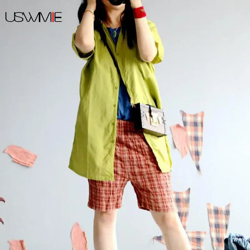 Free Shipping Summer New Casual Shirts Outwear Solid Color Simple Literature Leisure Short Sleeve Chiffon Female Top
Free Shipping Summer New Casual Shirts Outwear Solid Color Simple Literature Leisure Short Sleeve Chiffon Female Top