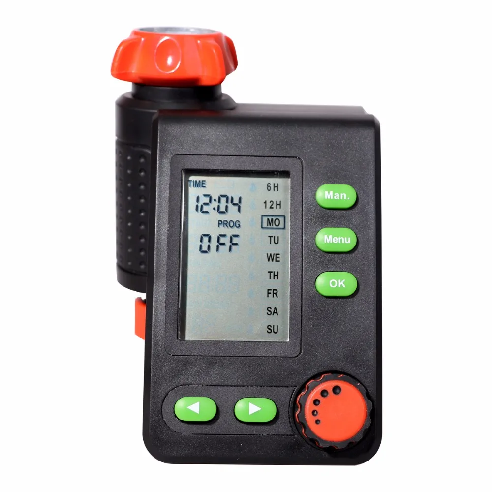Digital Irrigation Timer Solenoid Valve Large Screen LCD Display Watering Timer Home Automatic Controller
Digital Irrigation Timer Solenoid Valve Large Screen LCD Display Watering Timer Home Automatic Controller