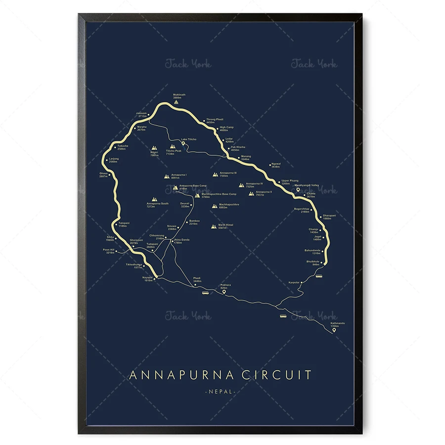 Annapurna Circuit Poster | Annapurna Trail Map | Annapurna Wall Art | Nepal Hiking | Himalayas | Relive your Adventures | Trail
Annapurna Circuit Poster | Annapurna Trail Map | Annapurna Wall Art | Nepal Hiking | Himalayas | Relive your Adventures | Trail