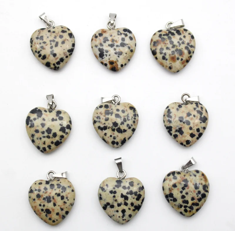 wholesale 30pcs 16mm natural stone Dalamatian jaspers heart pendant for DIY jewelry making necklace pendants Accessories
wholesale 30pcs 16mm natural stone Dalamatian jaspers heart pendant for DIY jewelry making necklace pendants Accessories