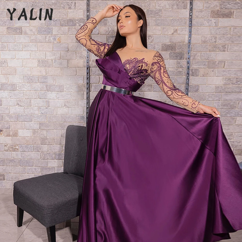 YALIN фиолетовые атласные вечерние платья с длинным рукавом прозрачные бусины элегантные халаты для вечеринки вечерние платья для гостей свадьбы
YALIN фиолетовые атласные вечерние платья с длинным рукавом прозрачные бусины элегантные халаты для вечеринки вечерние платья для гостей свадьбы