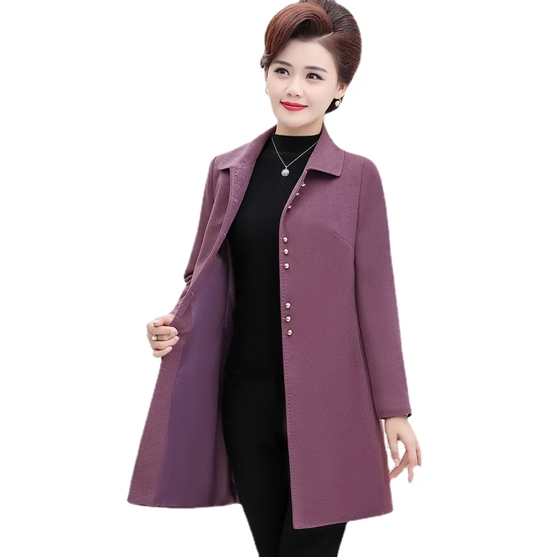 Spring Autumn New Solid Single-breasted Women Trench Coat Mid Long Outerwear Plus Size 5XL Female Windbreaker Coats
Spring Autumn New Solid Single-breasted Women Trench Coat Mid Long Outerwear Plus Size 5XL Female Windbreaker Coats
