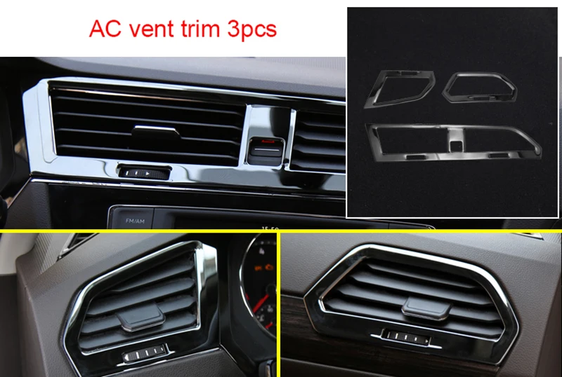 For Volkswagen Tiguan 2017-2019 Black titanium Car interior AC vent trim 3pcs
For Volkswagen Tiguan 2017-2019 Black titanium Car interior AC vent trim 3pcs