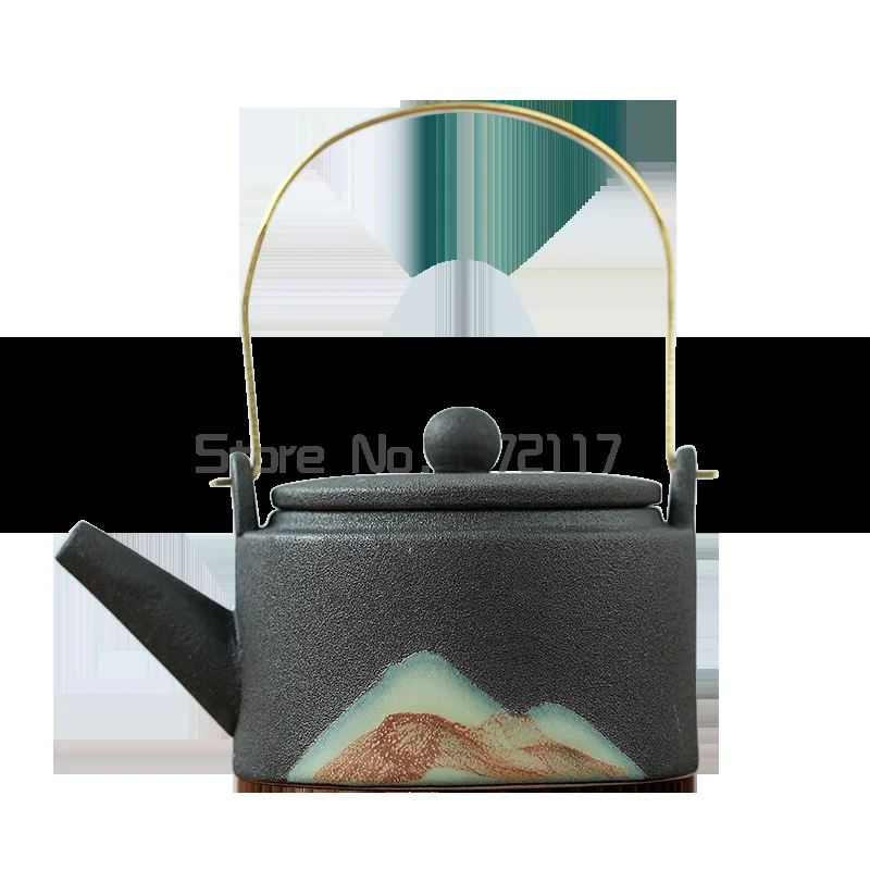 Modern Minimalist Japanese Style Tea Pot Taiwan Black Pottery Loop-handled Teapot Ceramic Tea Pot Chrysanthemum Tea Teapot
Modern Minimalist Japanese Style Tea Pot Taiwan Black Pottery Loop-handled Teapot Ceramic Tea Pot Chrysanthemum Tea Teapot