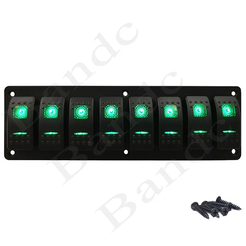 8-ходовая Предварительно Проводная клавишная панель с 6 винтами для автомобилей, лодок, домов на колесах, яхт, грузовиков, приборной панели, 12В 24В, двойные светодиодные фонари
8-ходовая Предварительно Проводная клавишная панель с 6 винтами для автомобилей, лодок, домов на колесах, яхт, грузовиков, приборной панели, 12В 24В, двойные светодиодные фонари