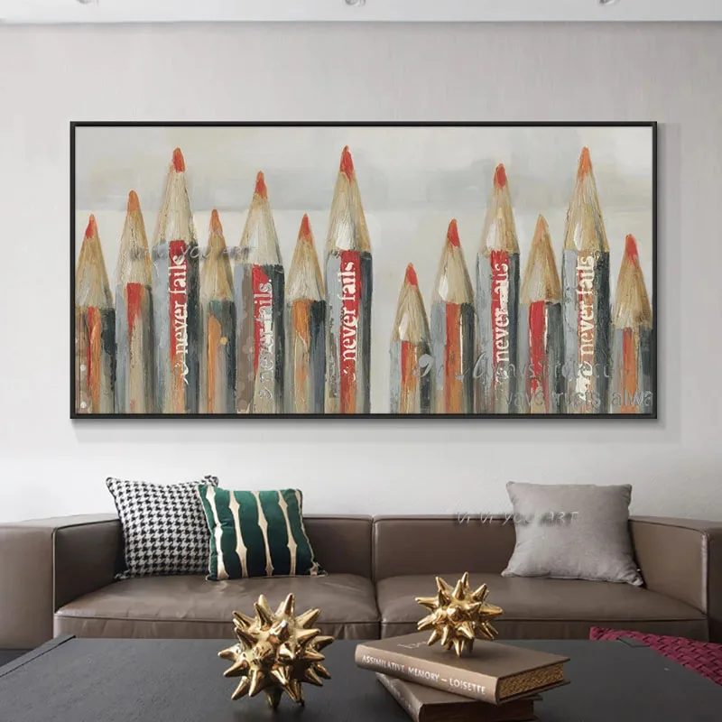 Abstract Pencils Painting 100 Handmade Oil Painting On Canvas Large Size Modern Wall Art For Living Room Bedroom
Abstract Pencils Painting 100 Handmade Oil Painting On Canvas Large Size Modern Wall Art For Living Room Bedroom