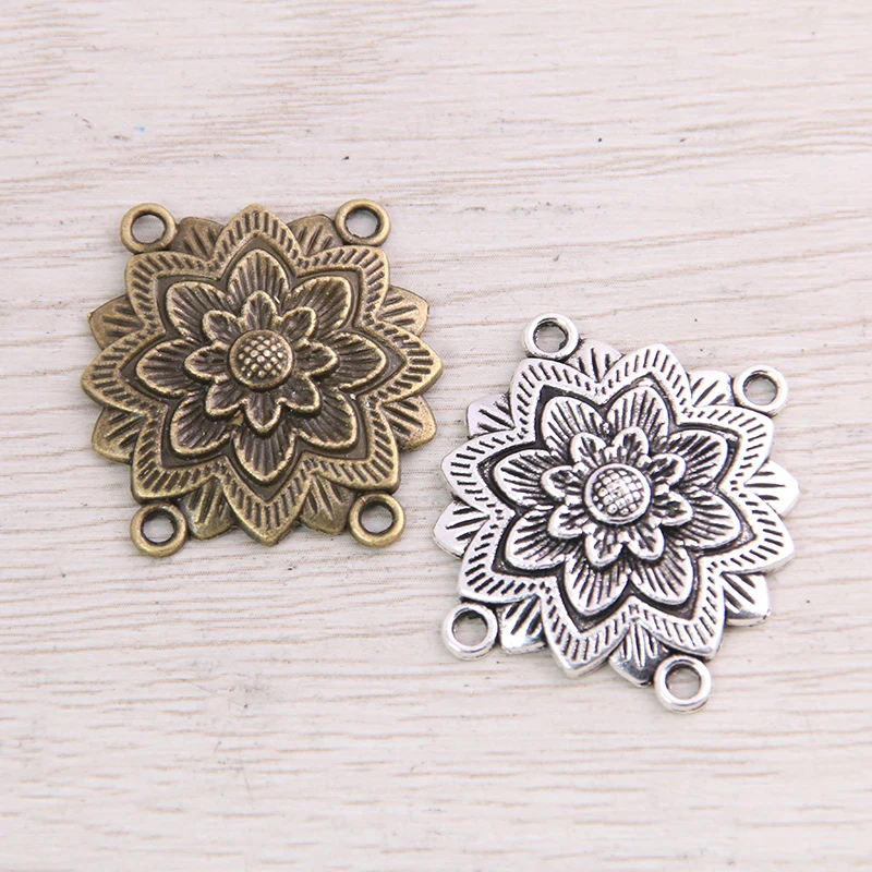 SWEET BELL Pendants Connectors Linker Zinc Alloy Retro Flower 20pcs 27*28mm Antique Silver ; Bronze color Metal for Day
SWEET BELL Pendants Connectors Linker Zinc Alloy Retro Flower 20pcs 27*28mm Antique Silver ; Bronze color Metal for Day