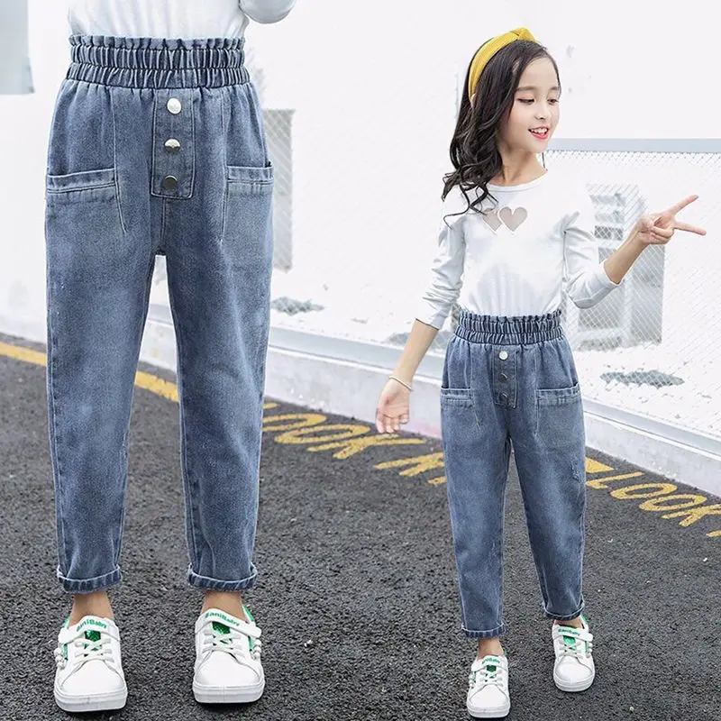 Children's jeans cotton and thick Fashion Girls jeans and cotton thin pants in spring, autumn and winter style
Children's jeans cotton and thick Fashion Girls jeans and cotton thin pants in spring, autumn and winter style