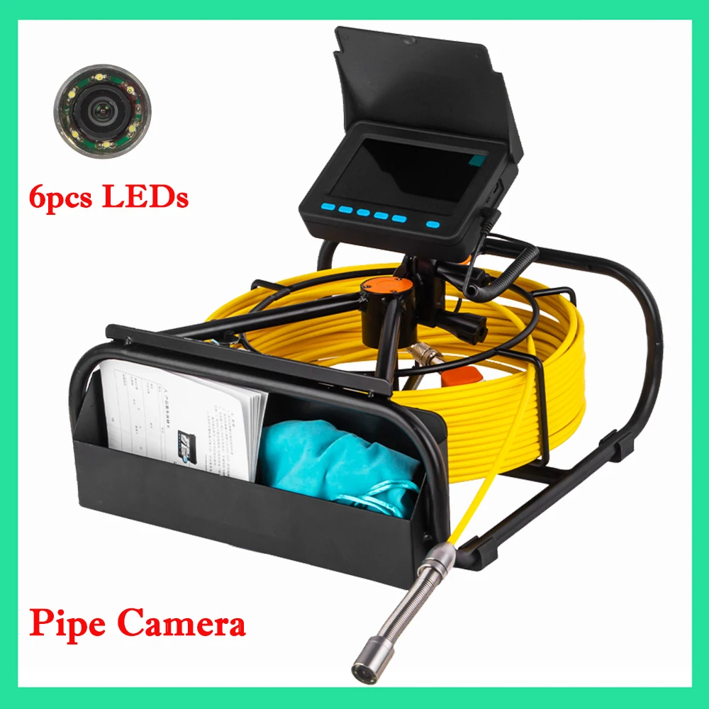 TPWLCO 17mm Mini Endoscope Industrial Pipe/Drain Inspection Camera System With 4.3inch Monitor and 20m Cable 6pcs LEDS Lights
TPWLCO 17mm Mini Endoscope Industrial Pipe/Drain Inspection Camera System With 4.3inch Monitor and 20m Cable 6pcs LEDS Lights